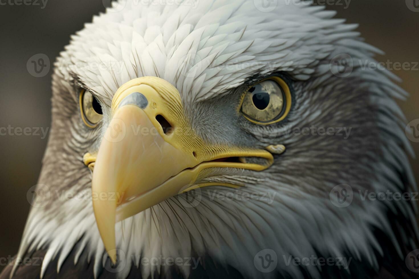 ai génératif de chauve Aigle est en dessous de le en danger espèce photo