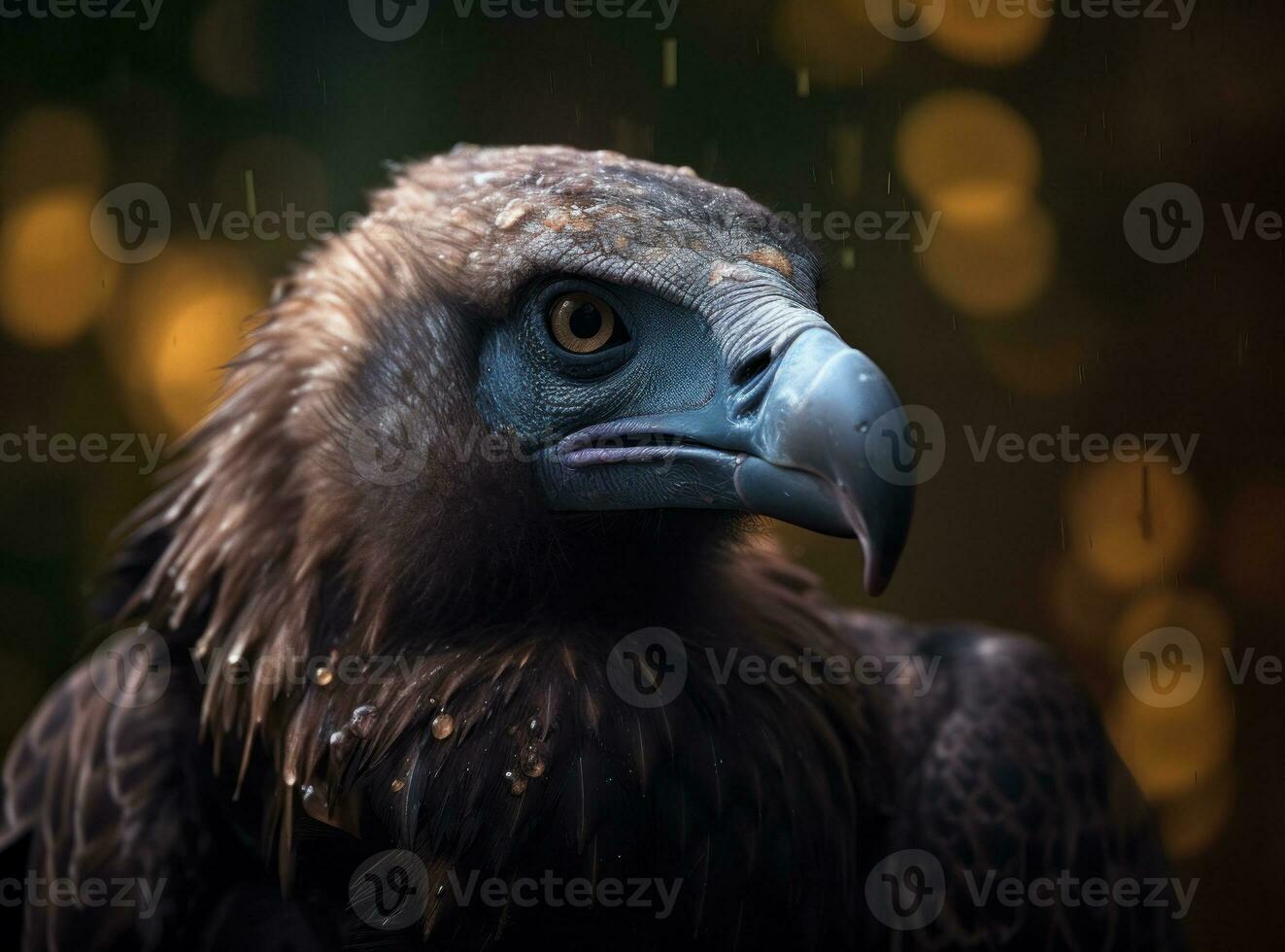 vautour oiseau portrait ai généré photo