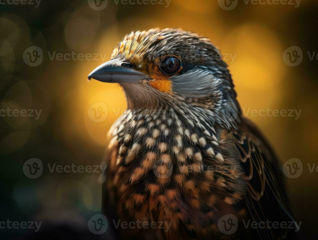 quéléa oiseau portrait ai généré photo