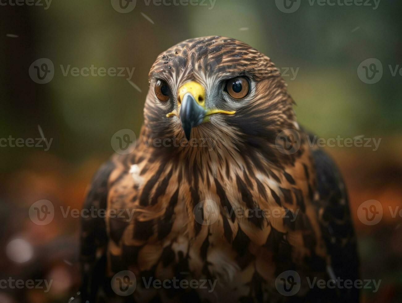 faucon oiseau portrait ai généré photo