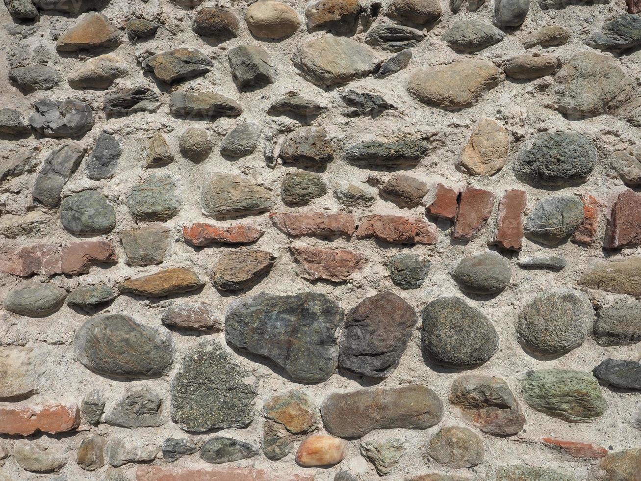 vieux fond de mur de brique et de pierre photo