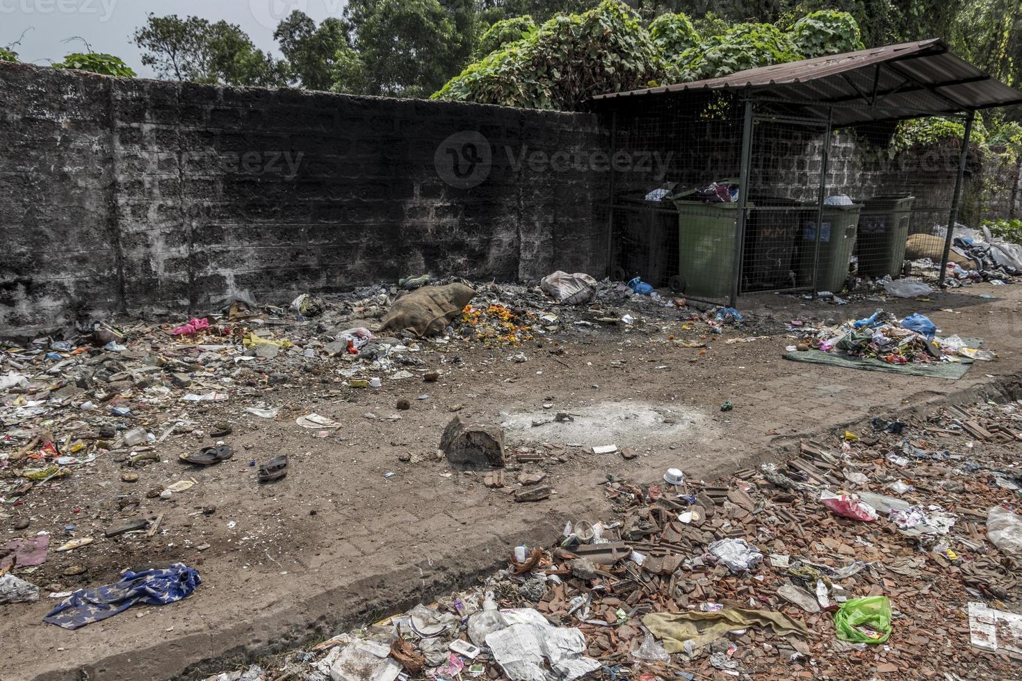 ordures à Margao, Goa, Inde photo
