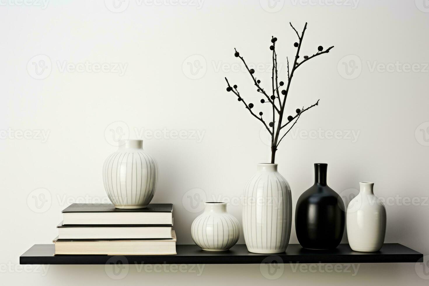 monochrome minimaliste décor articles arrangé avec goût isolé sur une blanc Contexte photo