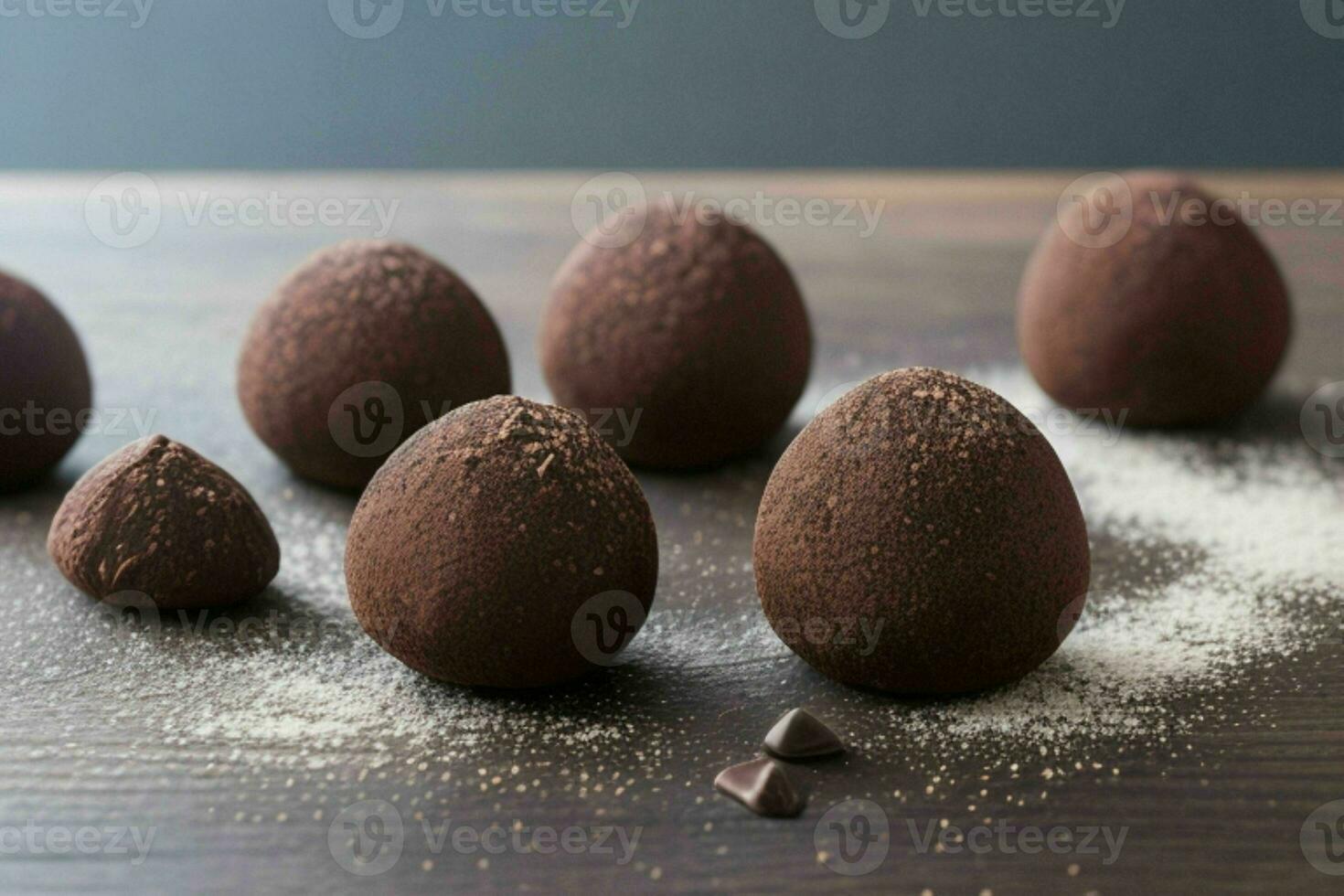 Chocolat truffes. ai génératif pro photo