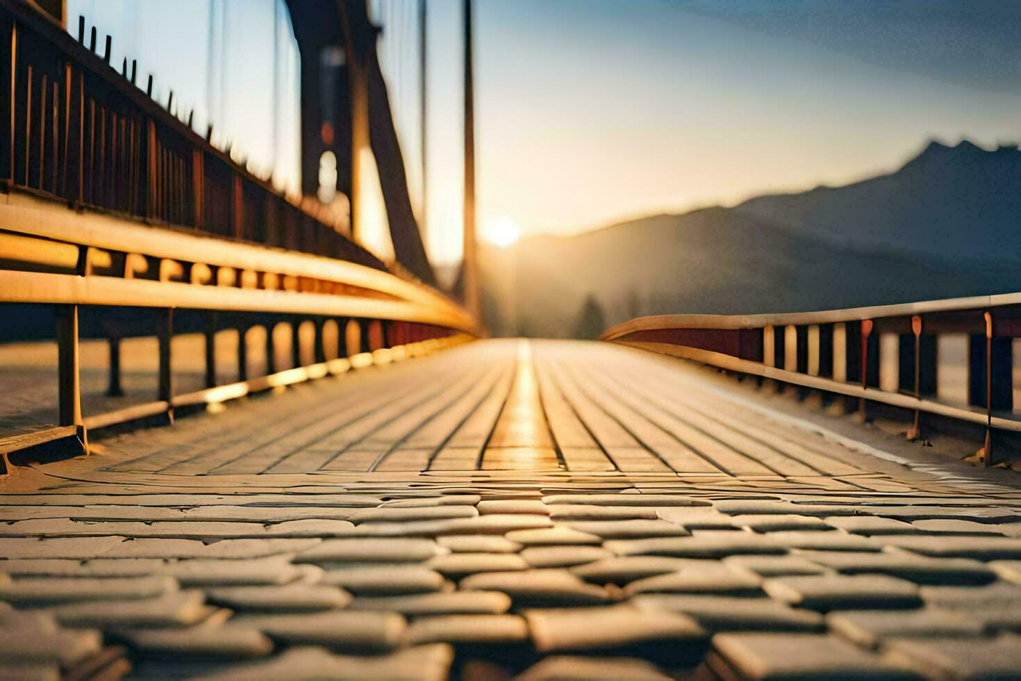 le d'or porte pont dans san François. généré par ai photo