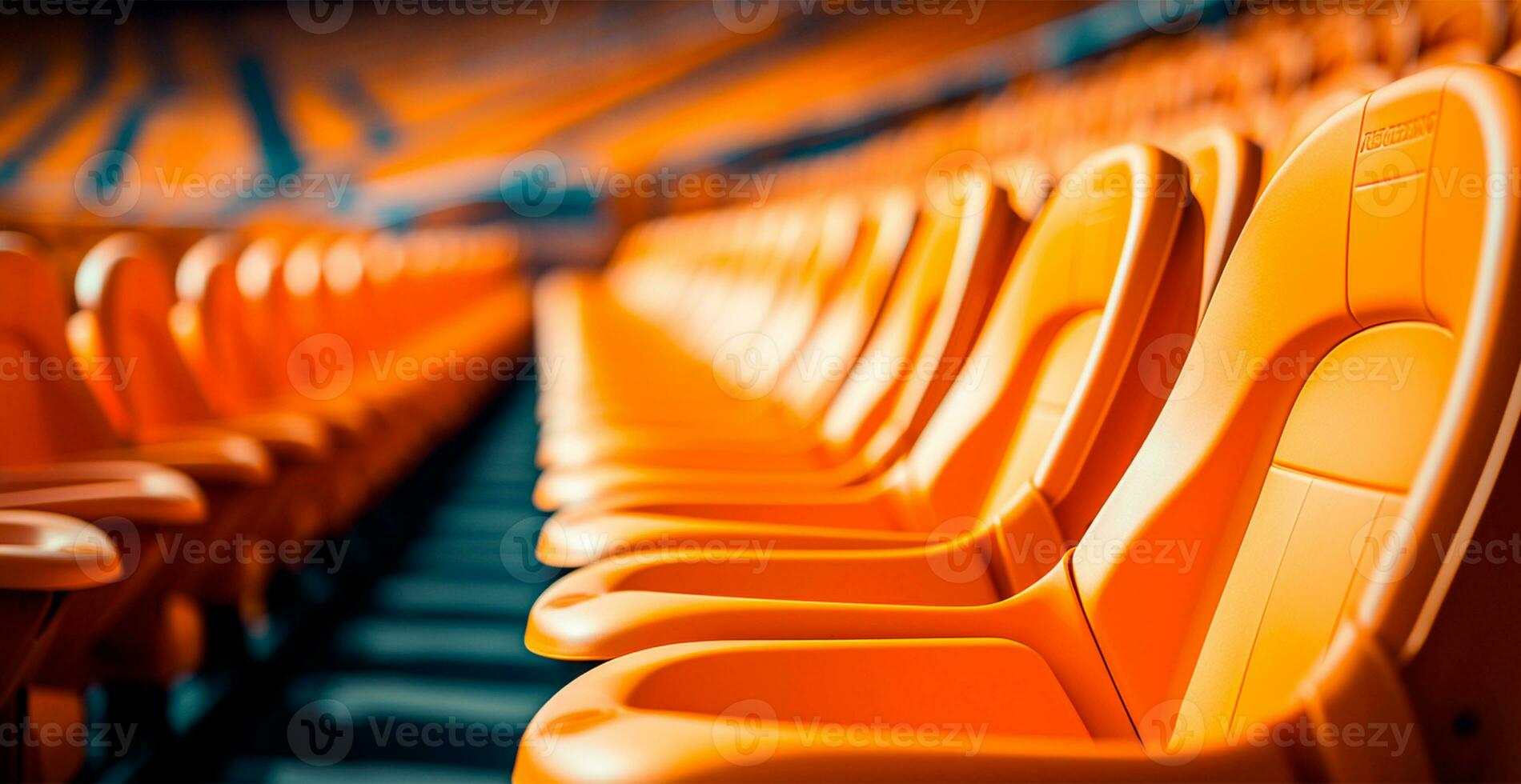 des places dans le stade, des sports arène football, le hockey, basket-ball, volley-ball, tennis - ai généré image photo