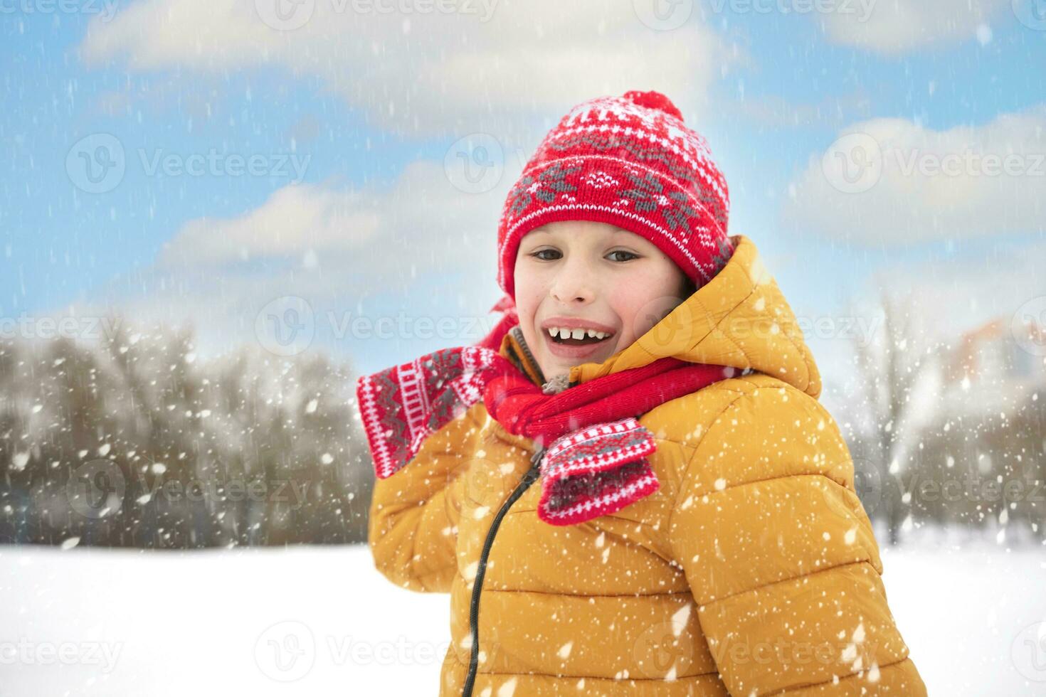 Petit Garçon En Vêtements D'hiver Bleu. Activités En Plein Air Pour Les  Enfants. Image stock - Image du enfance, chapeau: 275886345