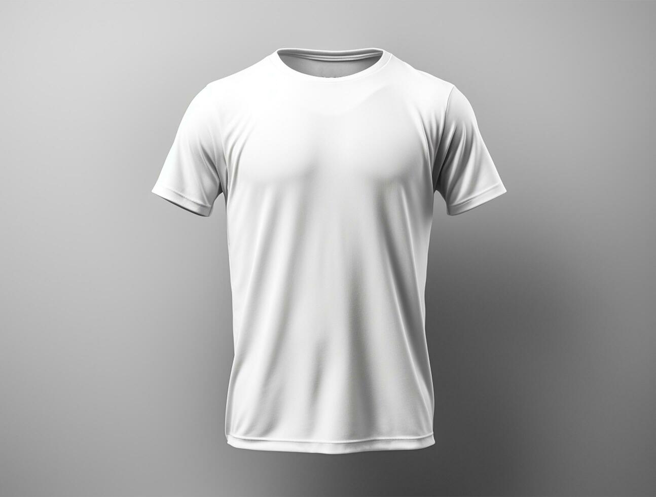 professionnel blanc Vide T-shirt ai généré photo