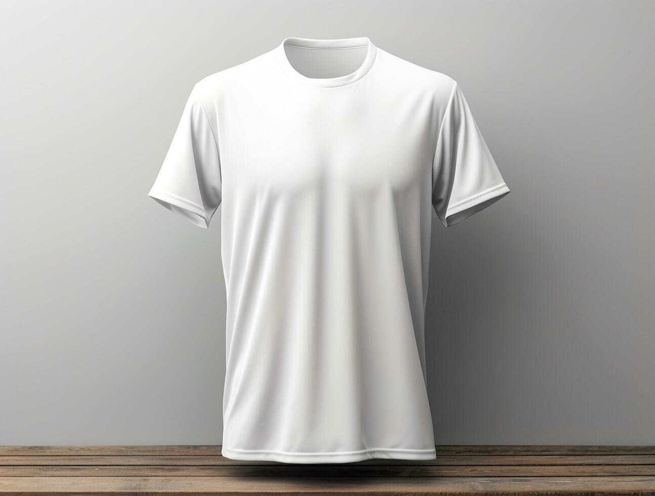 professionnel blanc Vide T-shirt ai généré photo