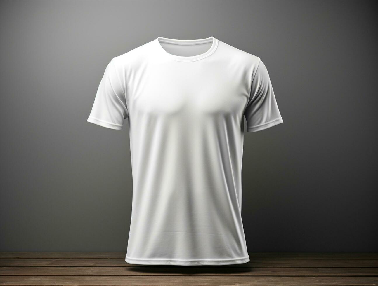 professionnel blanc Vide T-shirt ai généré photo