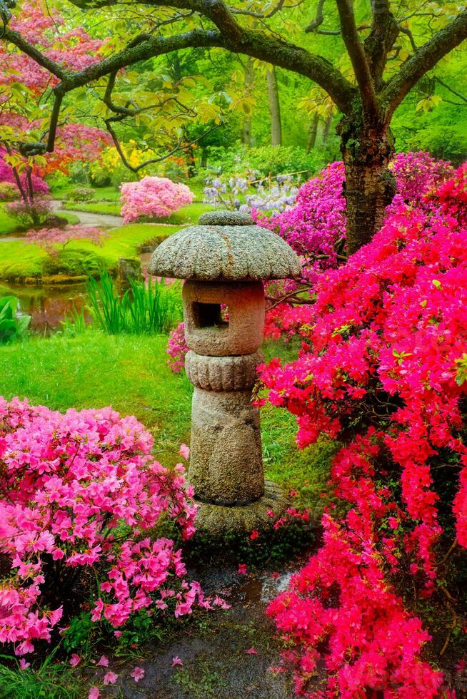 Japonais jardin, parc clinendael, le La Haye, Pays-Bas photo