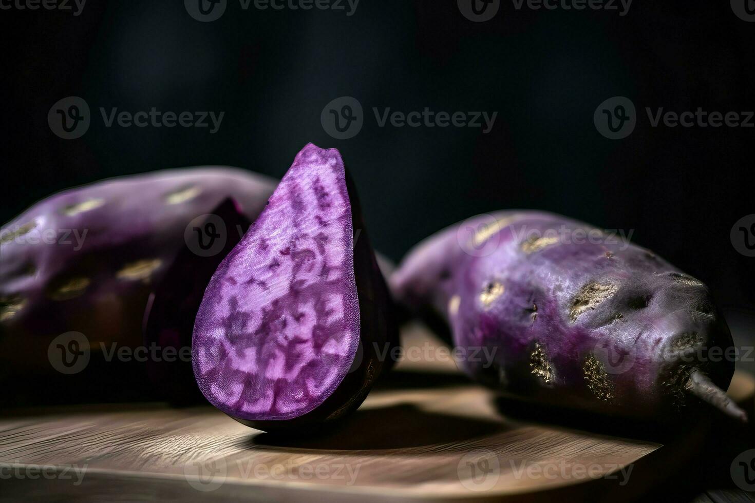 violet sucré patates. produire ai photo