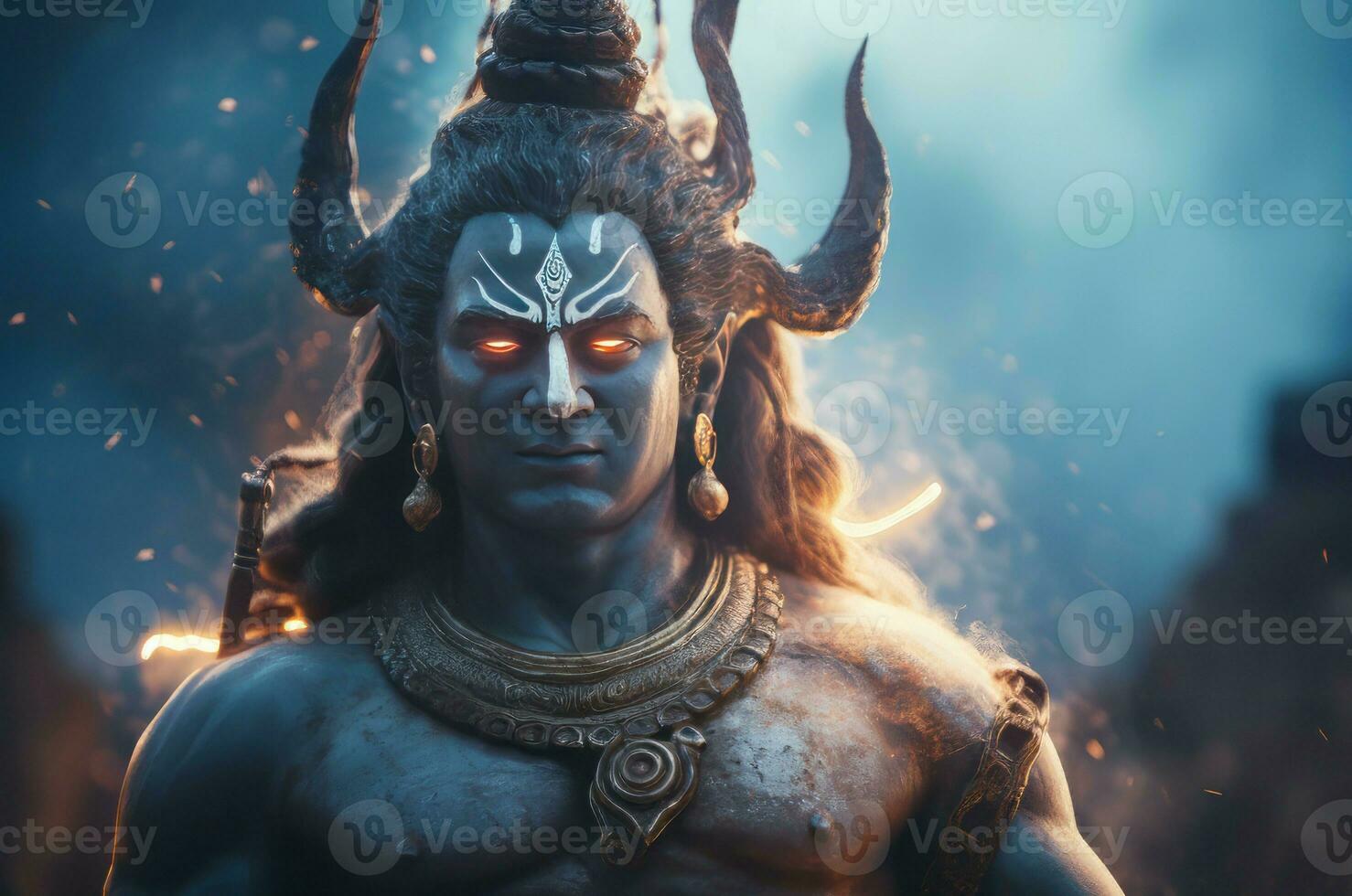 Inde hindou Dieu Indra. produire ai photo