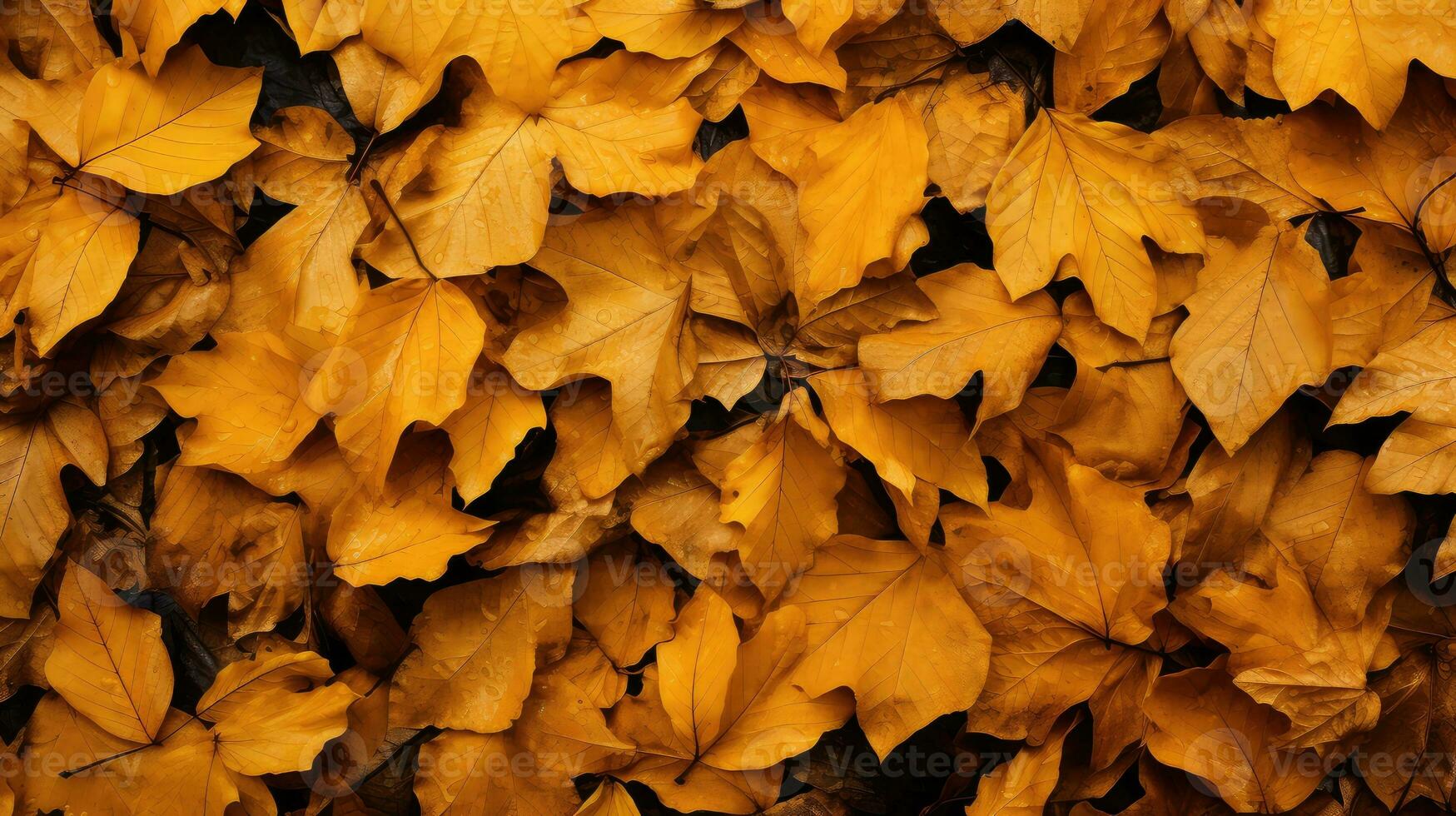 ai généré forêt feuille d'or flore étourdissant ai généré photo