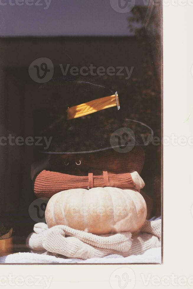 Halloween Dame avec sorcière tasse photo