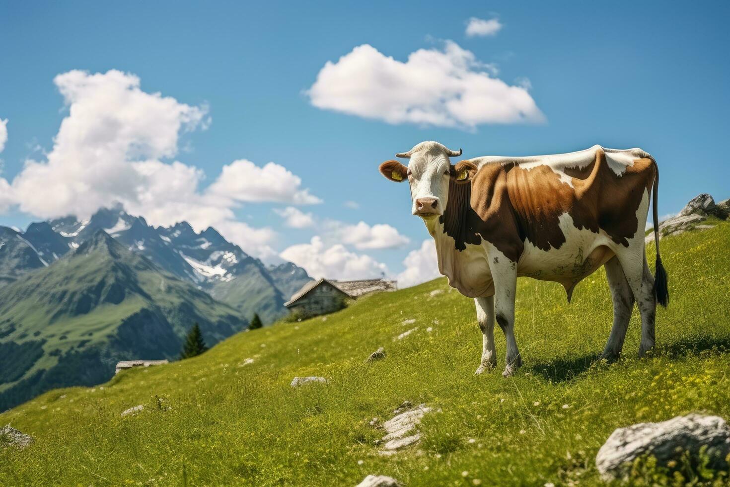 ai généré cerf dans le forêt. faune scène. 3d le rendu, taureau wapiti dans flux, ai généré photo