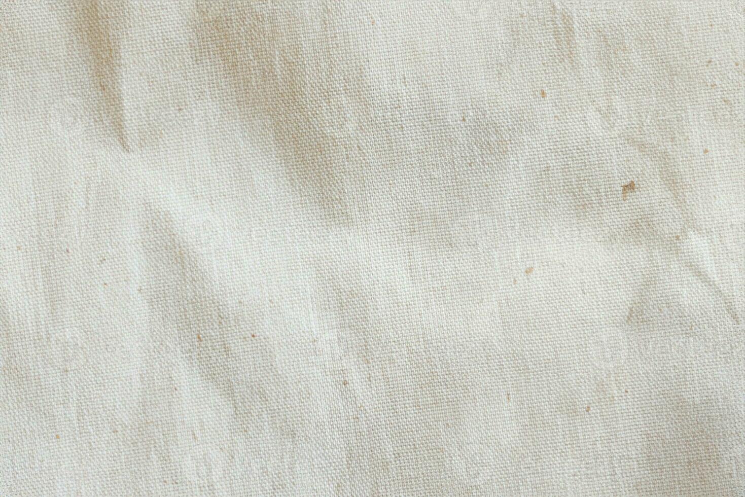 ai généré lin Toile texture dans parfait blanc Couleur pour votre Accueil conception. photo