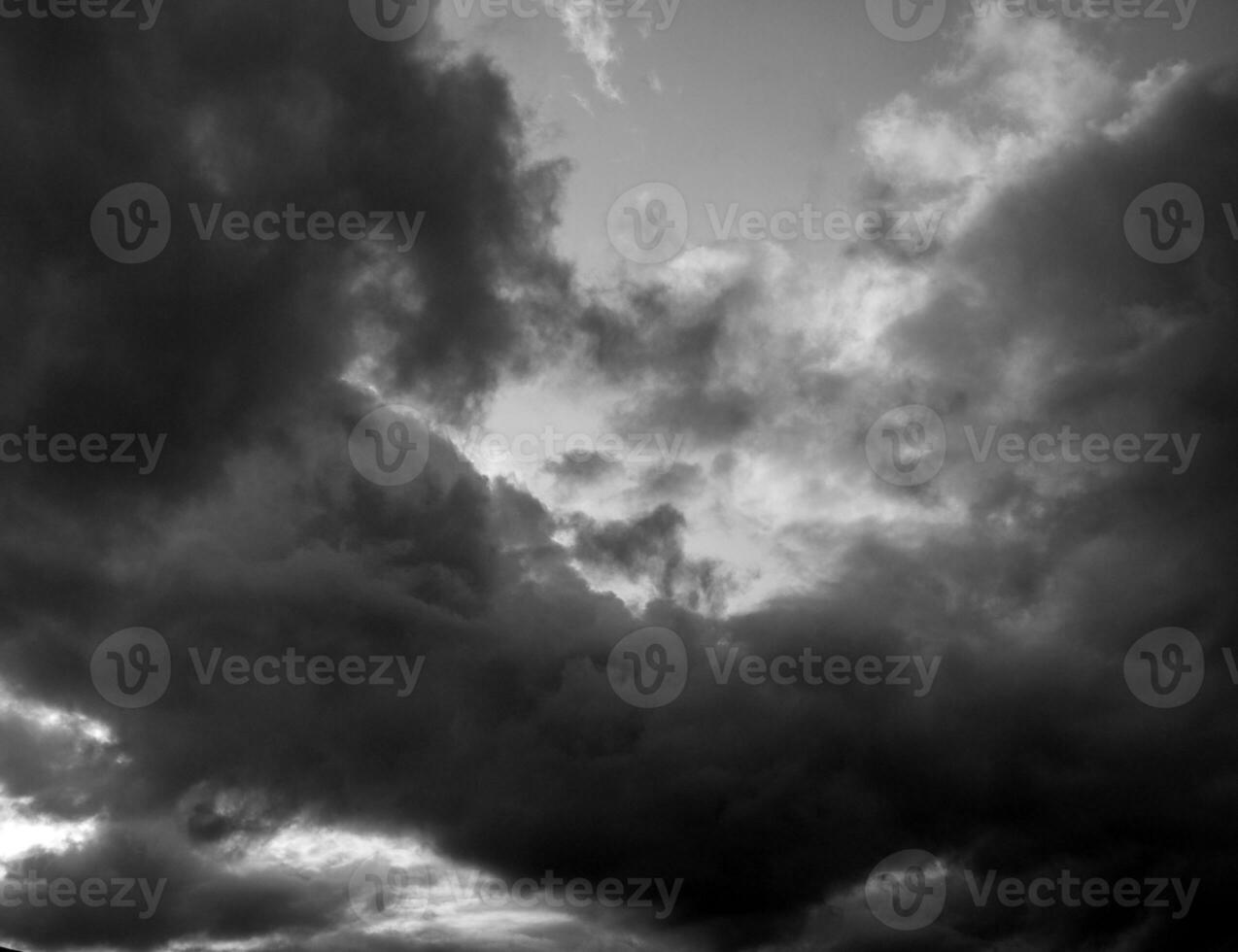 noir et blanc magnifique ciel Contexte photo