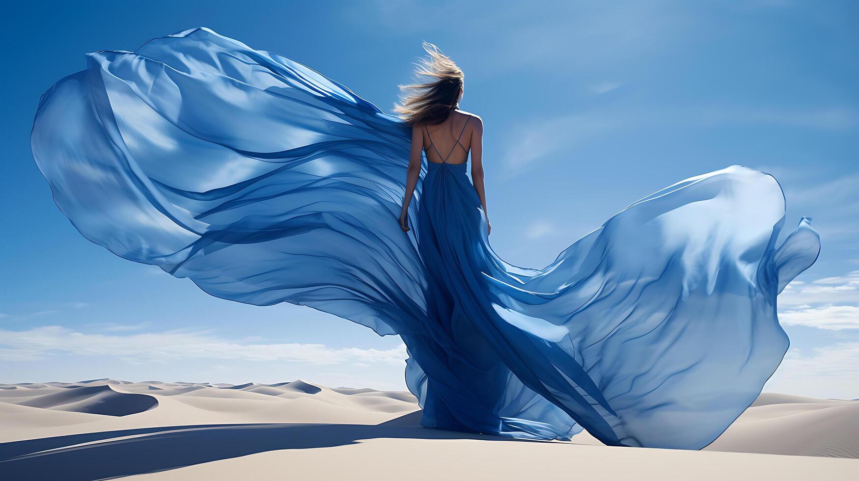 ai généré portrait de une magnifique femme dans une élégant branché mode moulante robe. photo