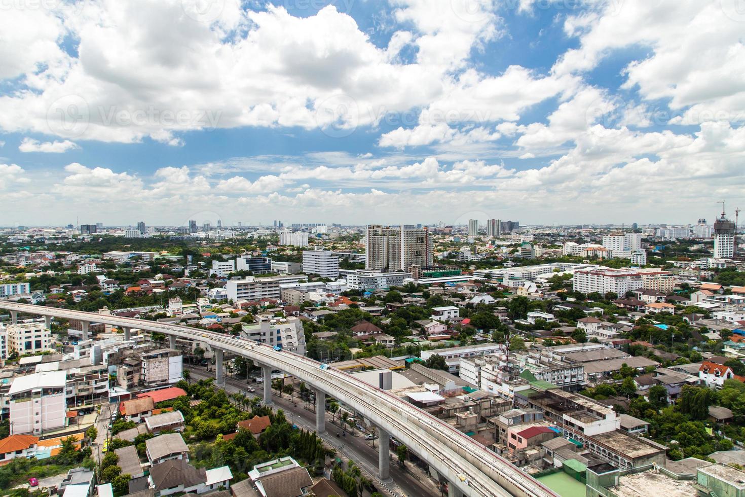 bangkok, thaïlande vue aérienne avec horizon photo