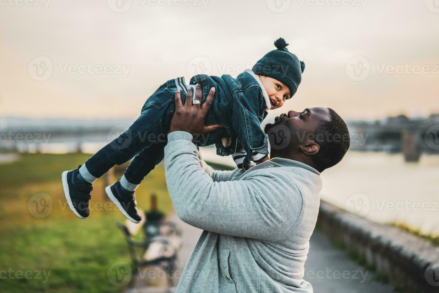 content père et le sien fils prendre plaisir dépenses temps ensemble Extérieur photo