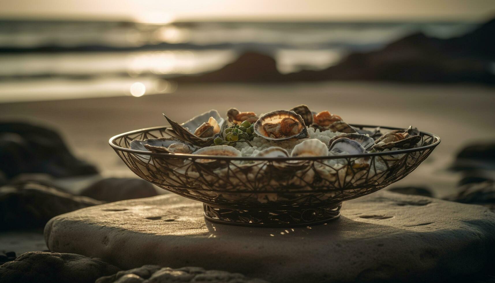 ai généré une gourmet mexicain repas avec grillé Viande, Frais légumes, et sauce généré par ai photo