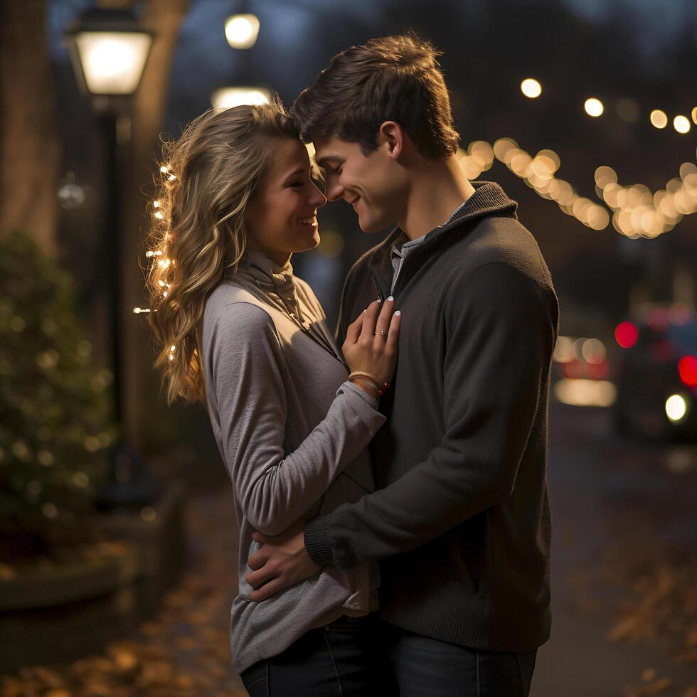 un inoubliable proposition. une la Saint-Valentin journée à se souvenir. ai généré photo