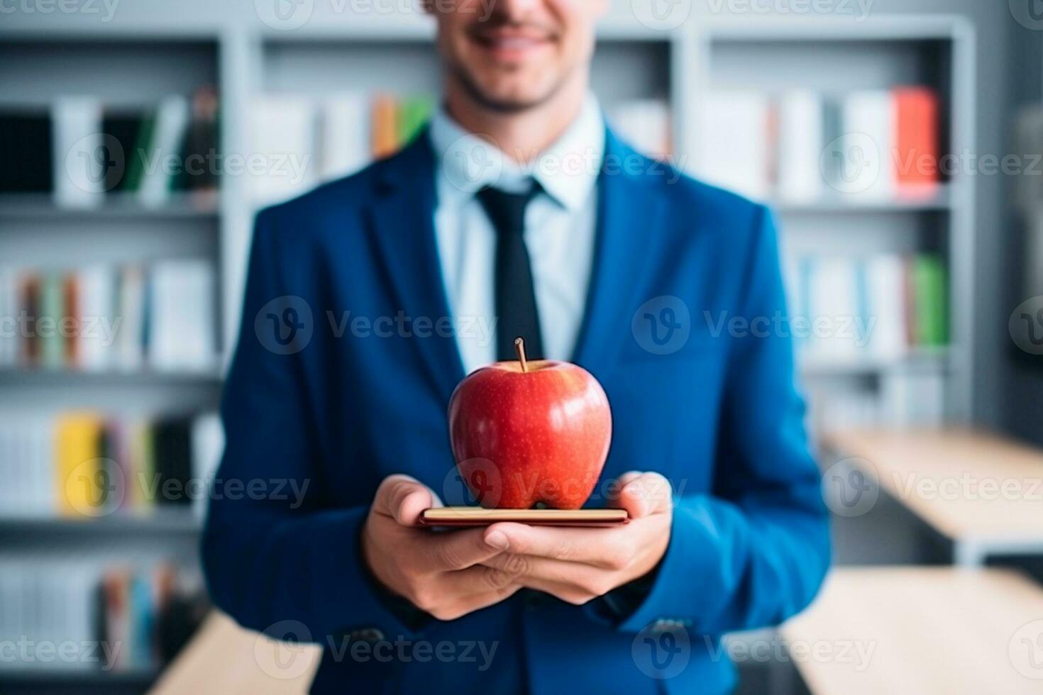 enseignants' journée - inspirant prof à le de face de le classe, dévoué élèves élevage leur mains dans signe de participation. sur enseignants jour, nous célébrer ceux qui forme les esprits. ai génératif photo