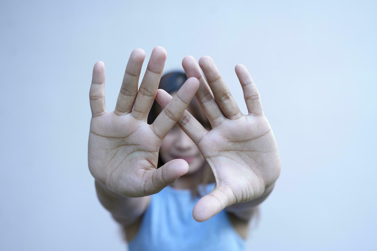 Arrêtez abuser violence, les enfants la violence et abusé concept photo