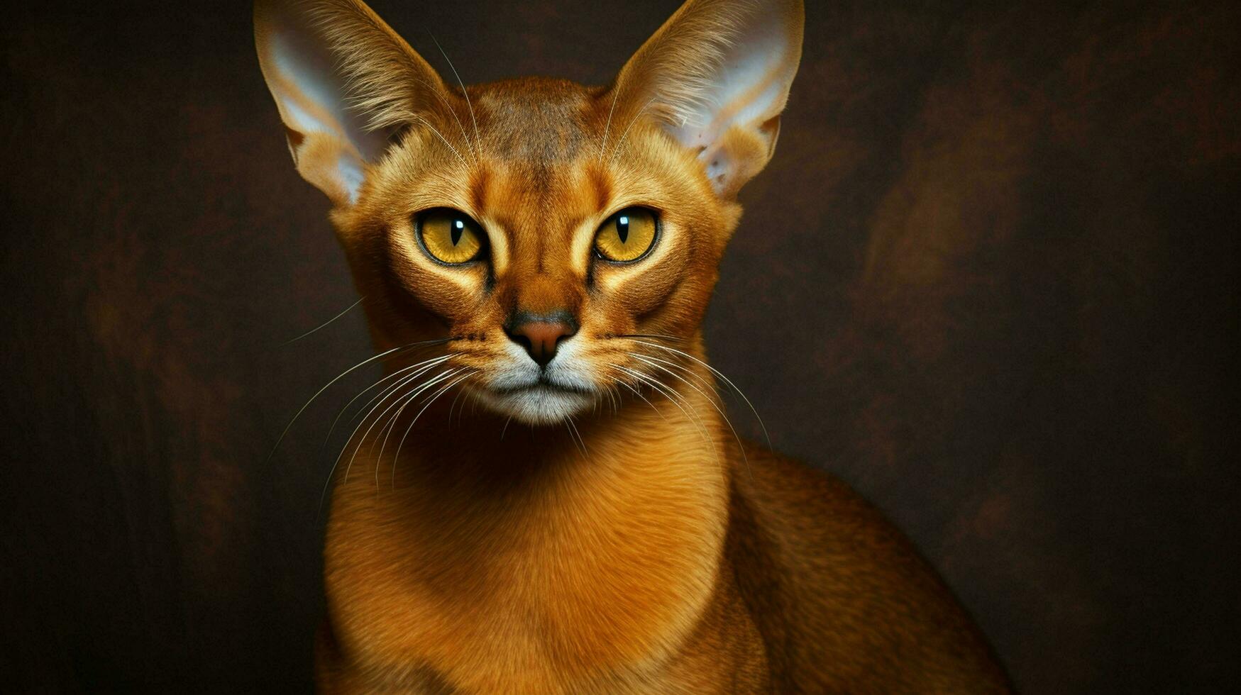 ai généré abyssinien la nature animal fond d'écran Contexte photo