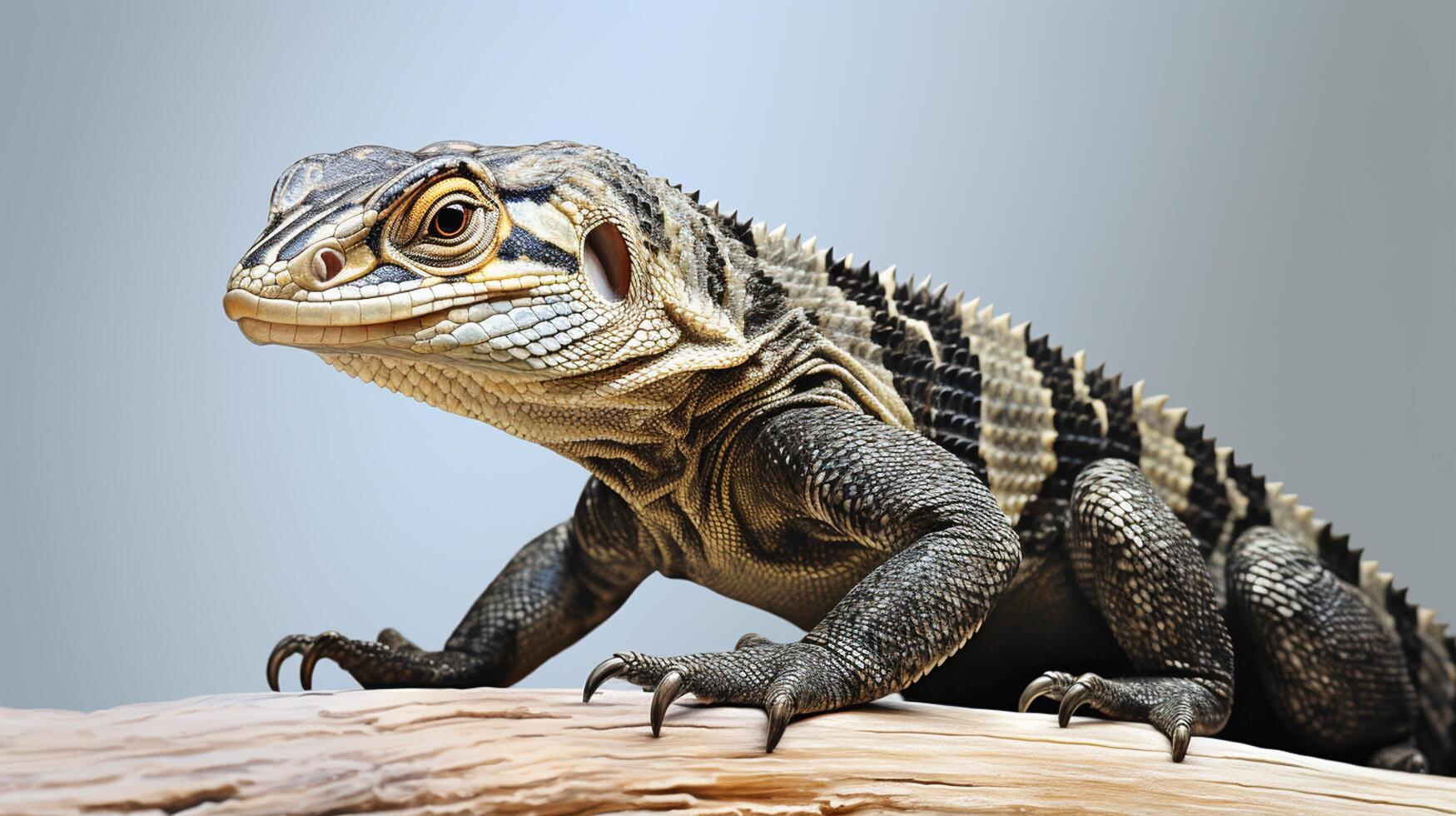 ai généré mignonne ackie moniteur la nature animal fond d'écran Contexte photo