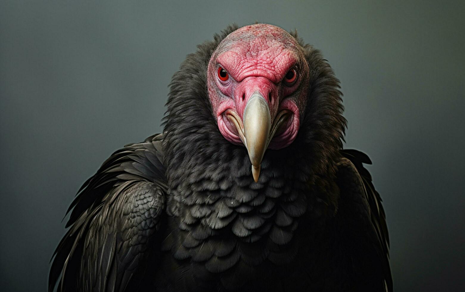 ai génératif dinde vautour oiseau sur Naturel environnement photo