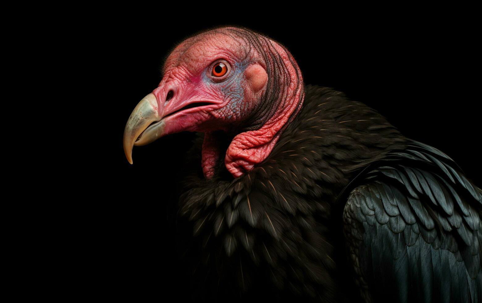 ai génératif dinde vautour oiseau sur Naturel environnement photo