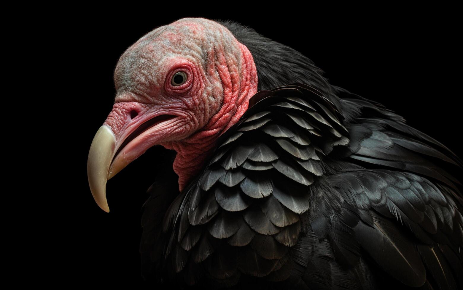 ai génératif dinde vautour oiseau sur Naturel environnement photo