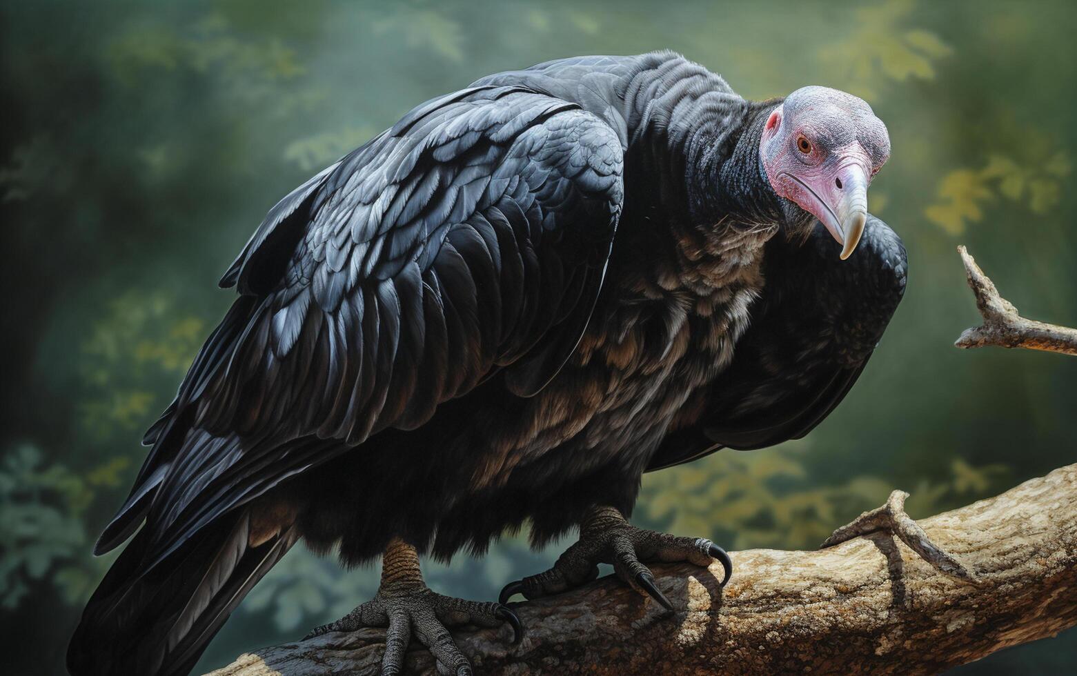 ai génératif dinde vautour oiseau sur Naturel environnement photo