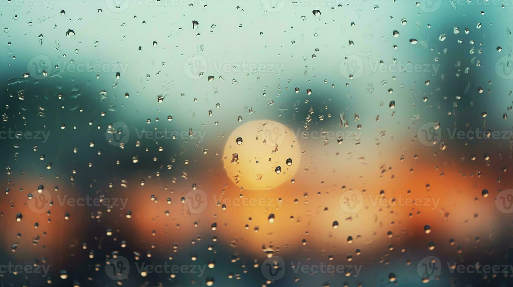 Verre Trempé à Grosses Gouttes D'eau Ou De Pluie De Couleur Bleue. Papier  Peint L'arrière-plan Ou Avec Le Gros Plan De Texture De Image stock - Image  du clarté, régénérez: 206373405