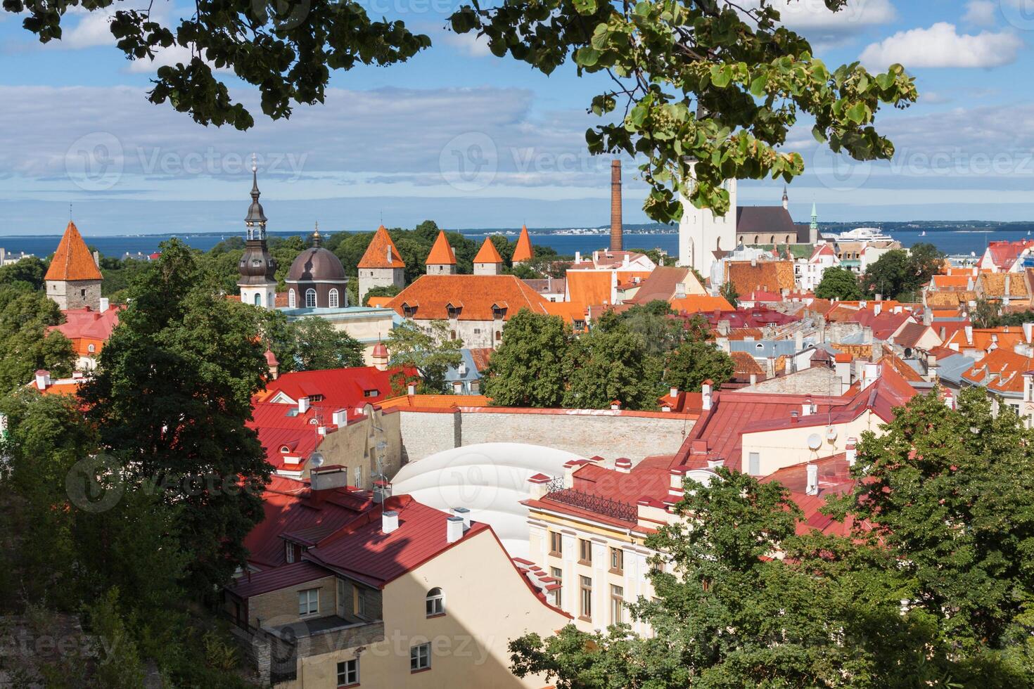 vue de le vieux ville Tallinn, Estonie photo