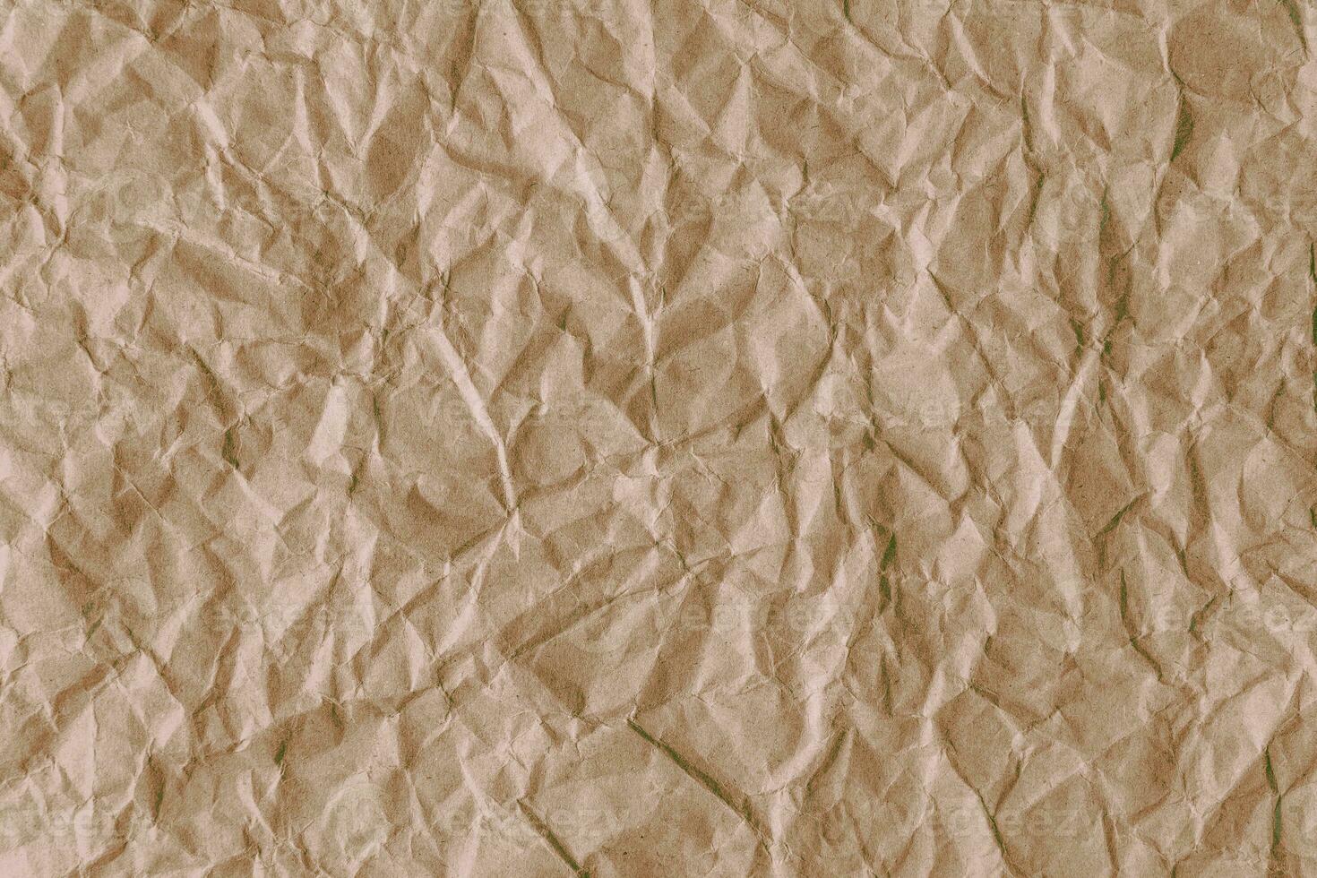 recyclé froissé marron papier texture Contexte photo