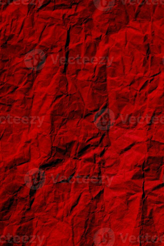 ridé rouge papier texture Contexte. froissé verticale papier surface. photo