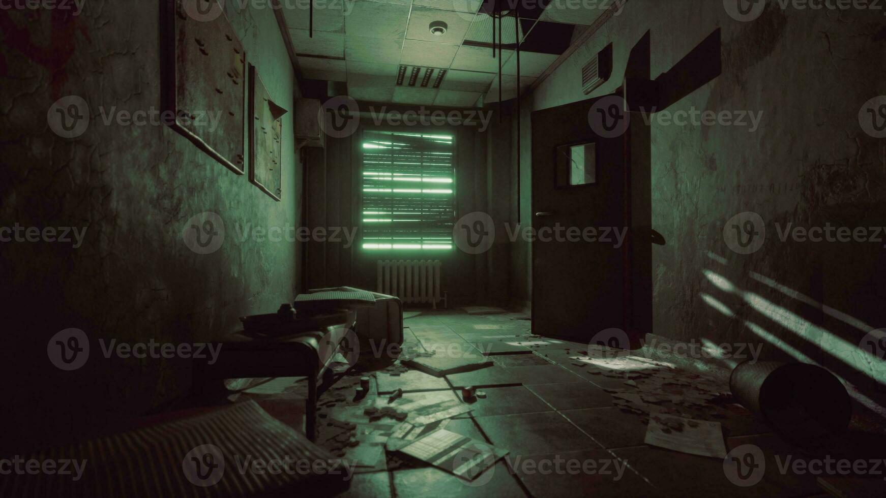 intérieur de hôpital dans pripyat abandonné ville dans Tchernobyl photo