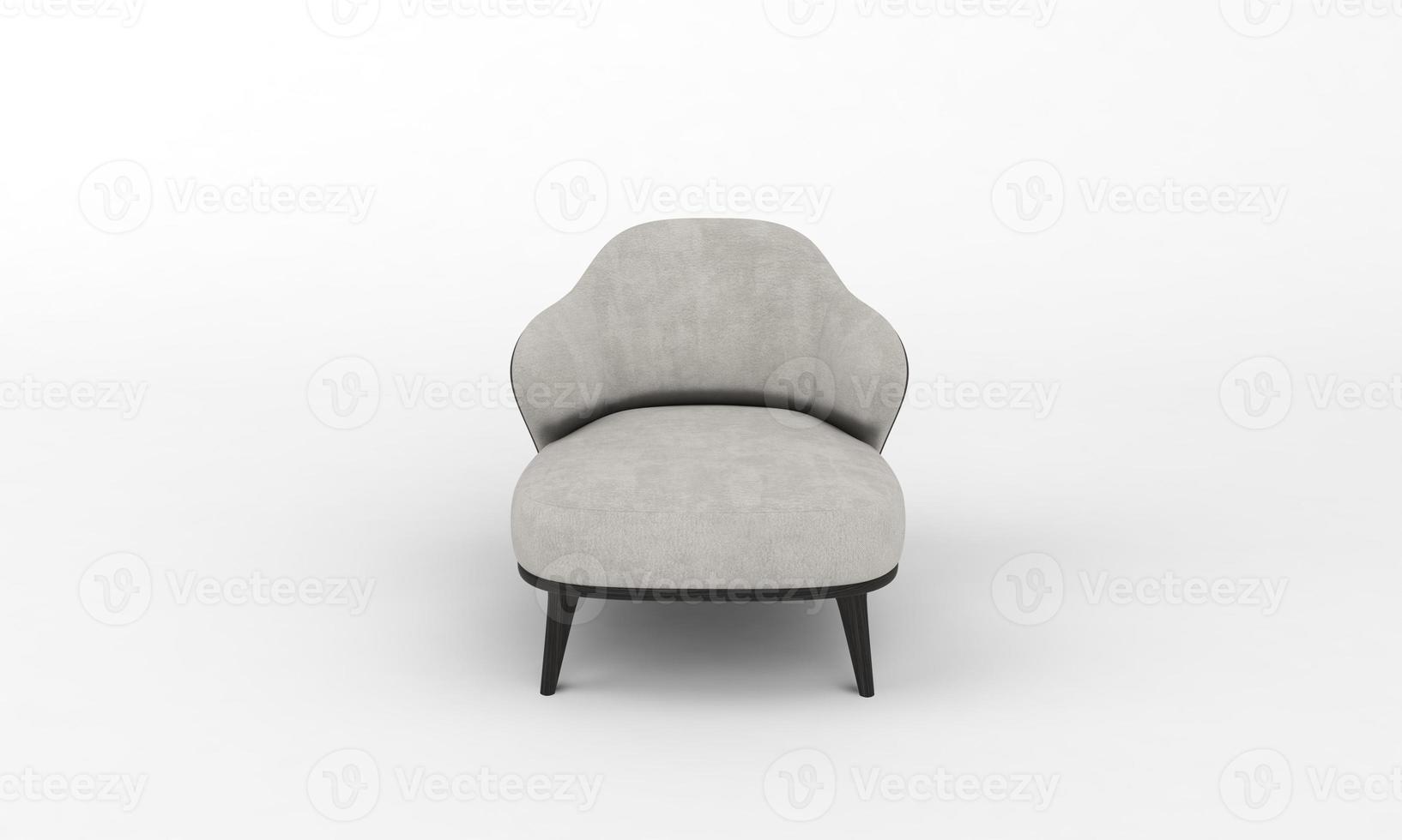 canapé simple chaise vue de face meubles rendu 3d photo