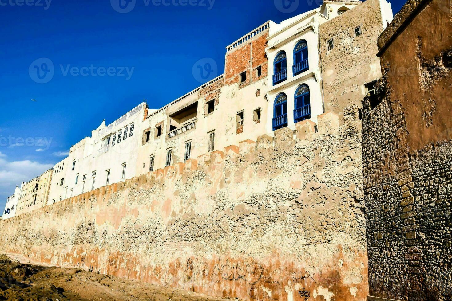 le mur de le vieux ville de Maroc photo