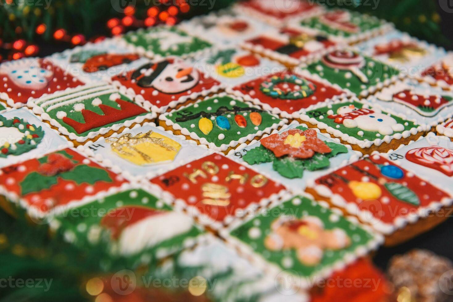 Noël coloré biscuits pour Contexte photo