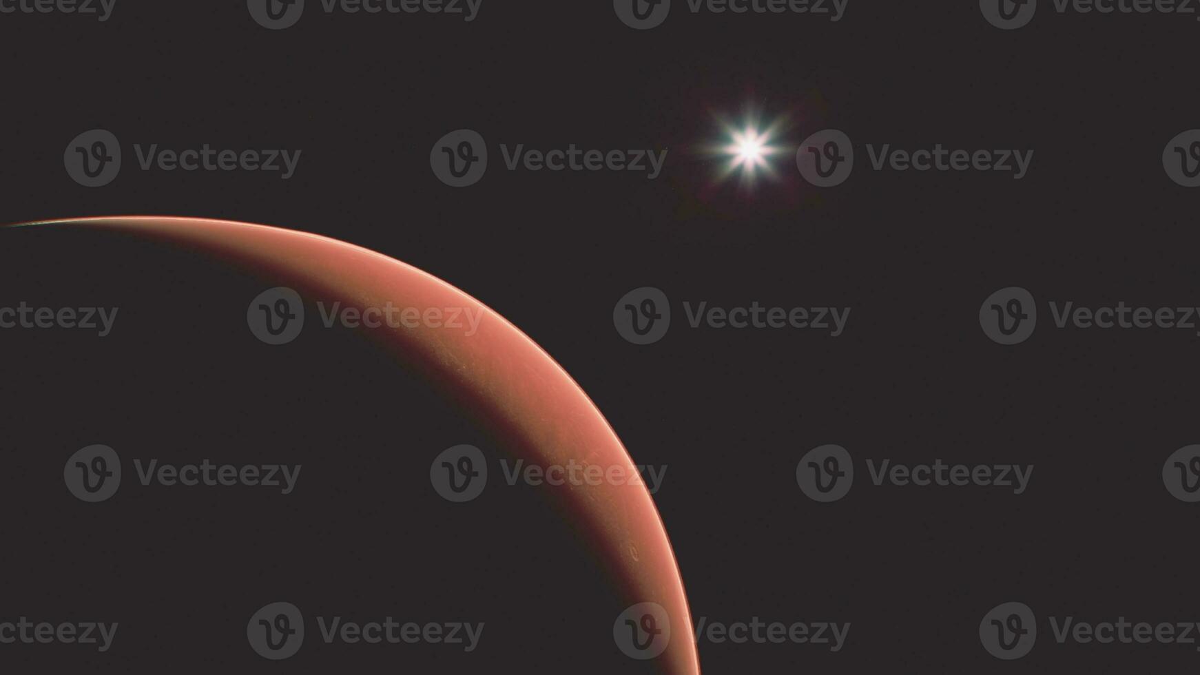 incroyable rouge planète Mars dans Profond stellaire espace photo