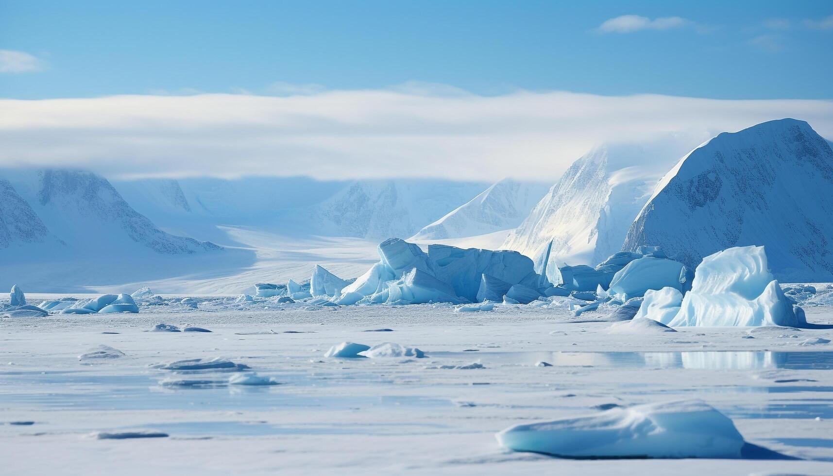 ai généré rafraîchissant boisson la glace cube fusion dans verre de du froid l'eau généré par ai photo