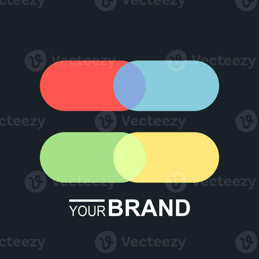une Facile et facile à rappelles toi logo avec une composition de bleu, rouge, vert et Jaune photo
