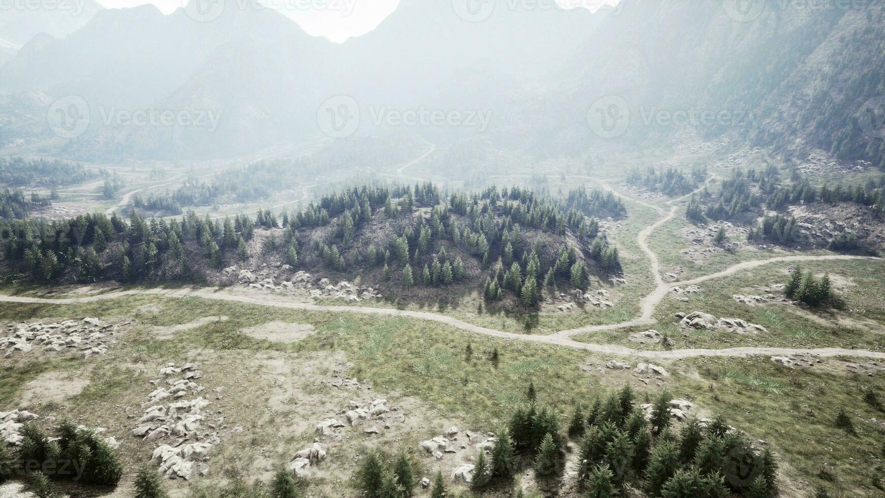 une scénique Montagne route enroulement par Stupéfiant paysages photo