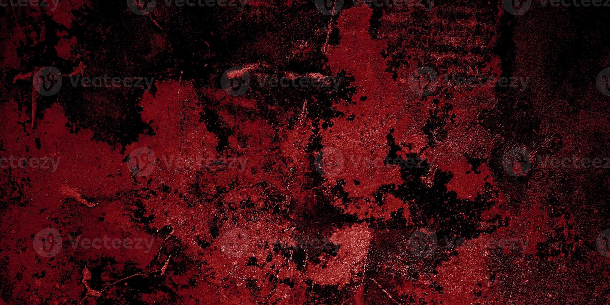 fond d'horreur rouge et noir. béton de texture rouge grunge foncé photo