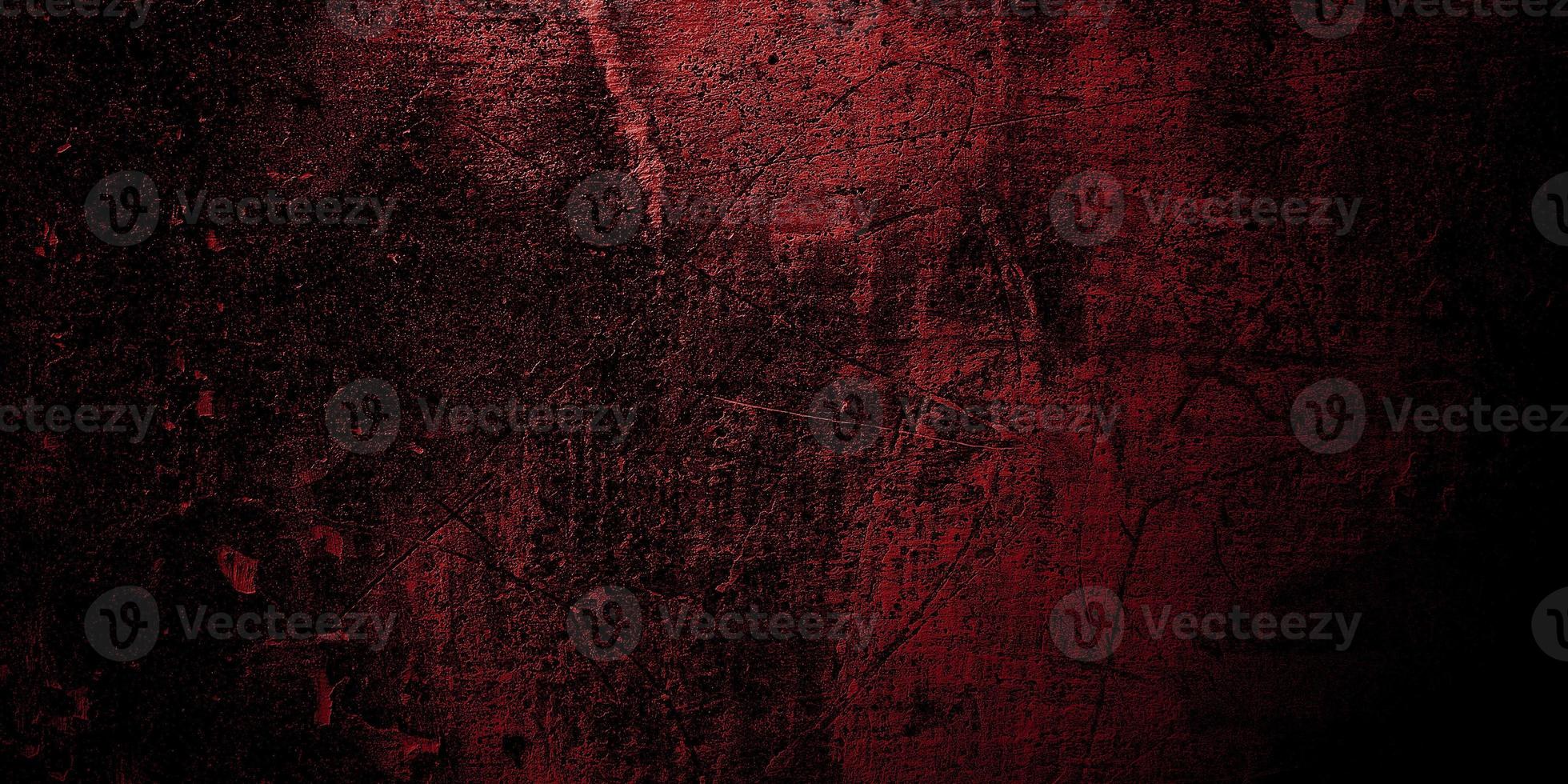 fond d'horreur rouge et noir. béton de texture rouge grunge foncé photo
