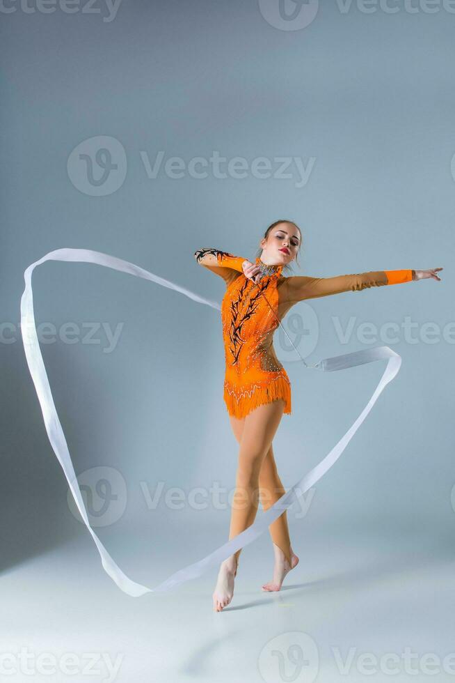 Magnifique Ruban De Danse Gymnastique Bâton De Danse Avec - Temu